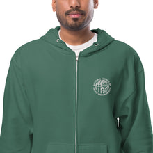 Load image into Gallery viewer, Unisex fleece zip up hoodie