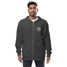 Load image into Gallery viewer, Unisex fleece zip up hoodie