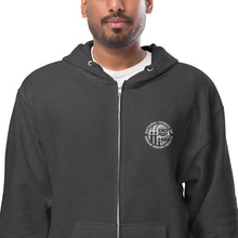 Load image into Gallery viewer, Unisex fleece zip up hoodie