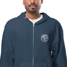 Load image into Gallery viewer, Unisex fleece zip up hoodie