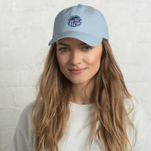 Load image into Gallery viewer, Hat with blue logo
