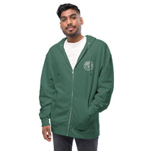Load image into Gallery viewer, Unisex fleece zip up hoodie
