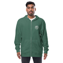 Load image into Gallery viewer, Unisex fleece zip up hoodie
