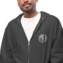 Load image into Gallery viewer, Unisex fleece zip up hoodie
