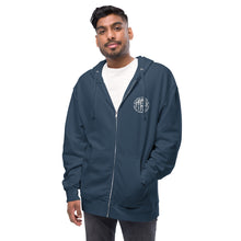 Load image into Gallery viewer, Unisex fleece zip up hoodie
