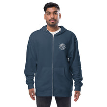 Load image into Gallery viewer, Unisex fleece zip up hoodie
