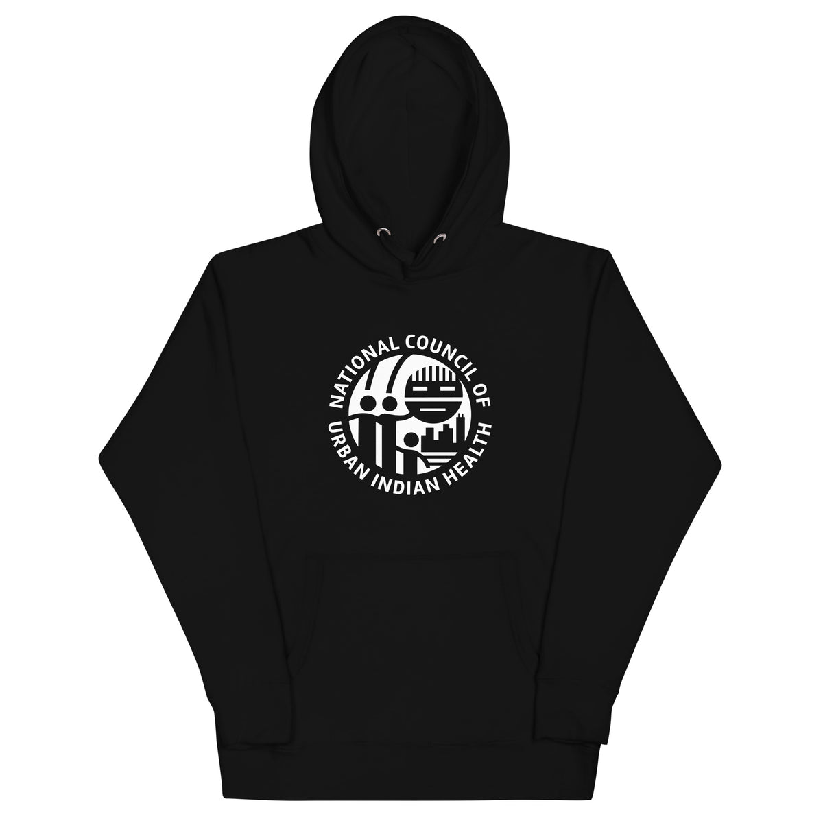 Unisex Hoodie with White Logo