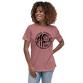 Women's Relaxed T-Shirt with Black Logo